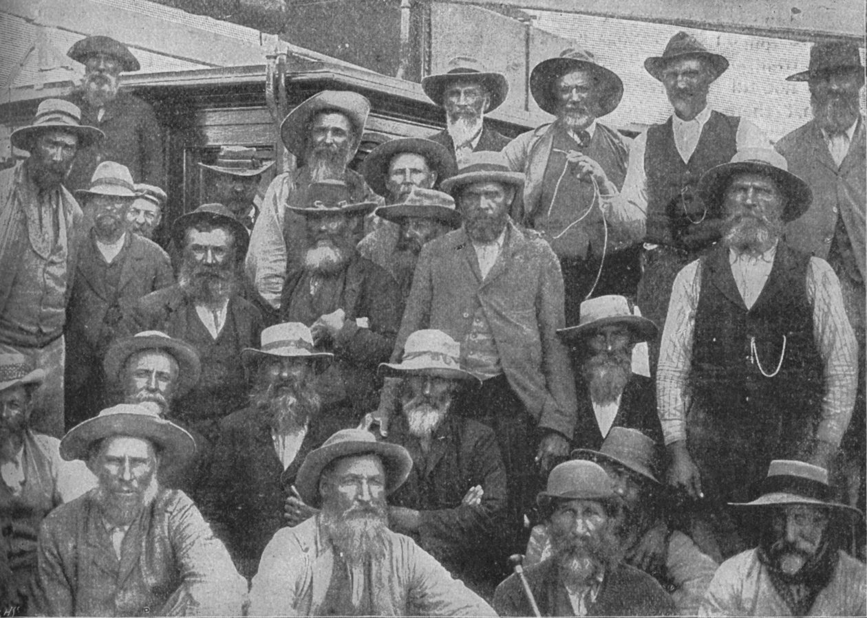 Paardeberg'de Yakalanan Cronjes Memurlarından Bazıları, c1900, 1902 by Unbekannt