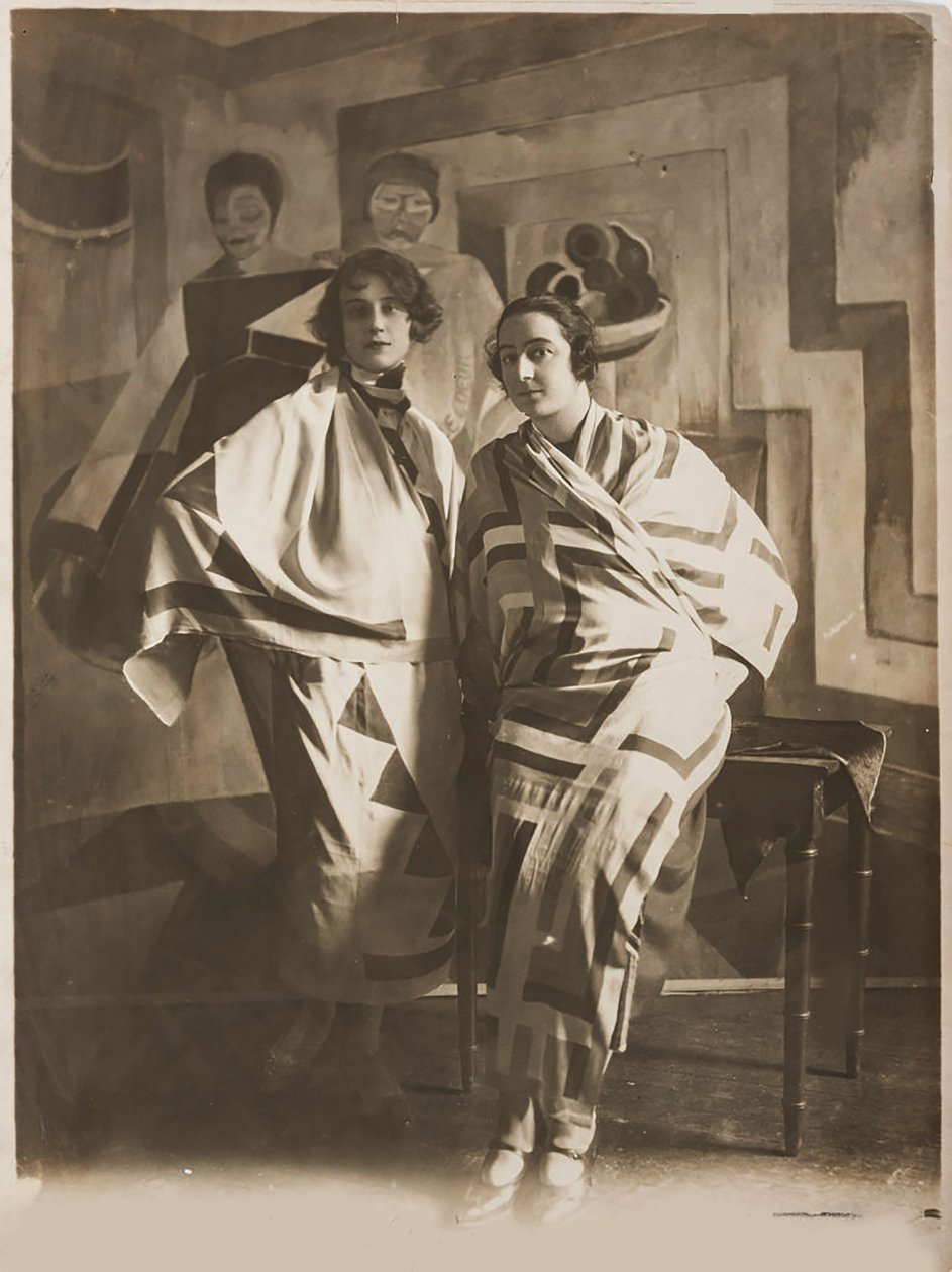 Sonia Delaunay stüdyosunda, yak. 1924. by Unbekannt