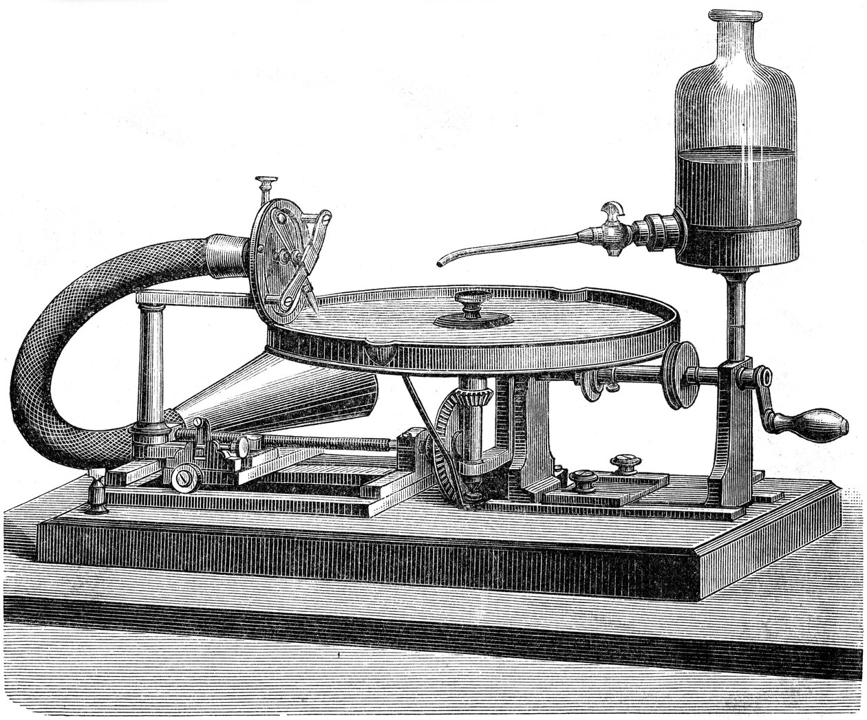 Ses Kayıt Diski Elektrik Motor Batarya Sıvısı, c1880 by Unbekannt