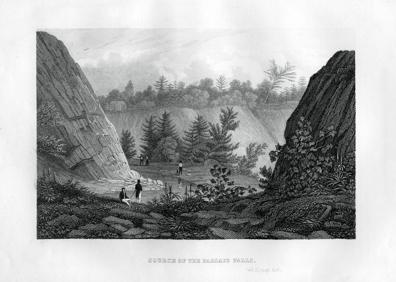 Passaic Şelalelerinin Kaynağı, New Jersey, 1855 by Unbekannt