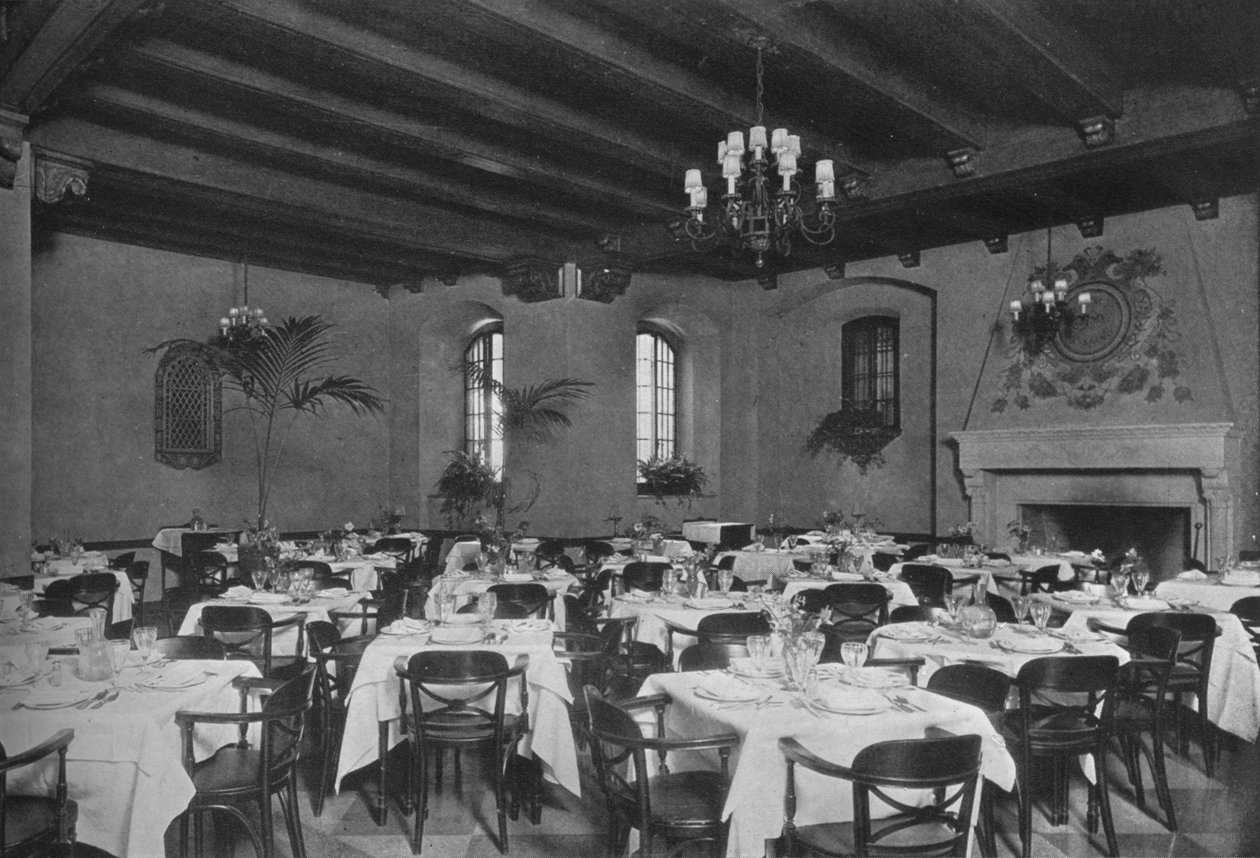Güneydoğu yemek odası, Kardeşlik Kulüpleri Binası, New York, 1924 by Unbekannt