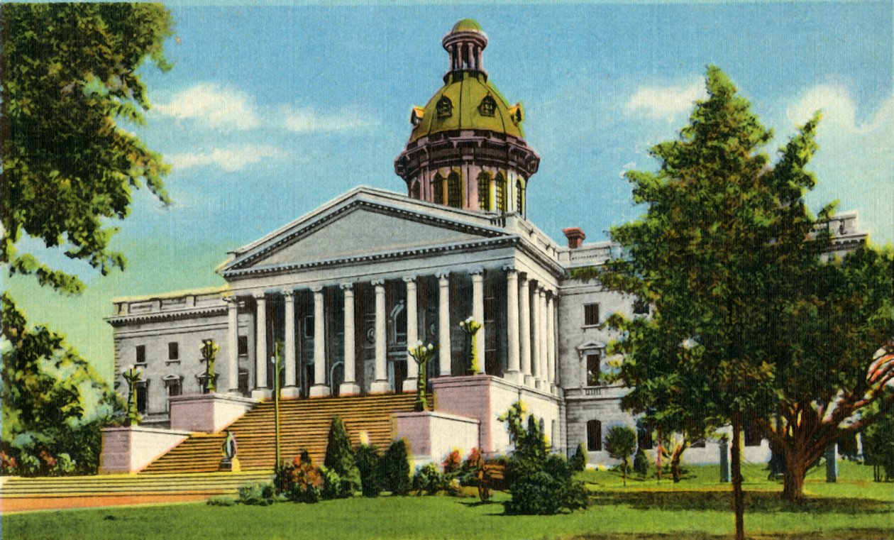 Güney Karolina Eyaleti Meclis Binası, Columbia, SC, 1942. by Unbekannt
