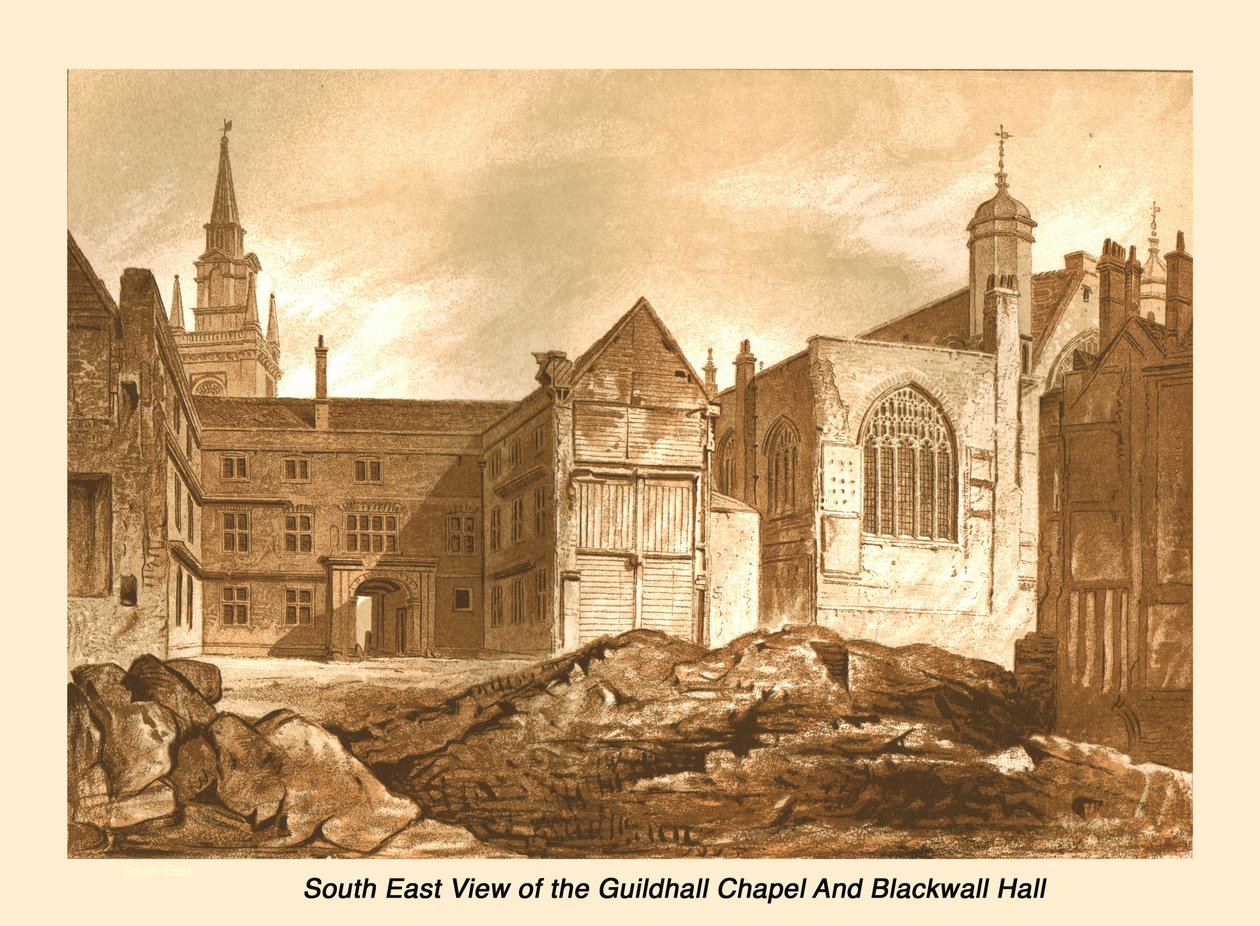 Güney Doğu Görünümü Guildhall Şapeli ve Blackwell Salonu, 1886 by Unbekannt