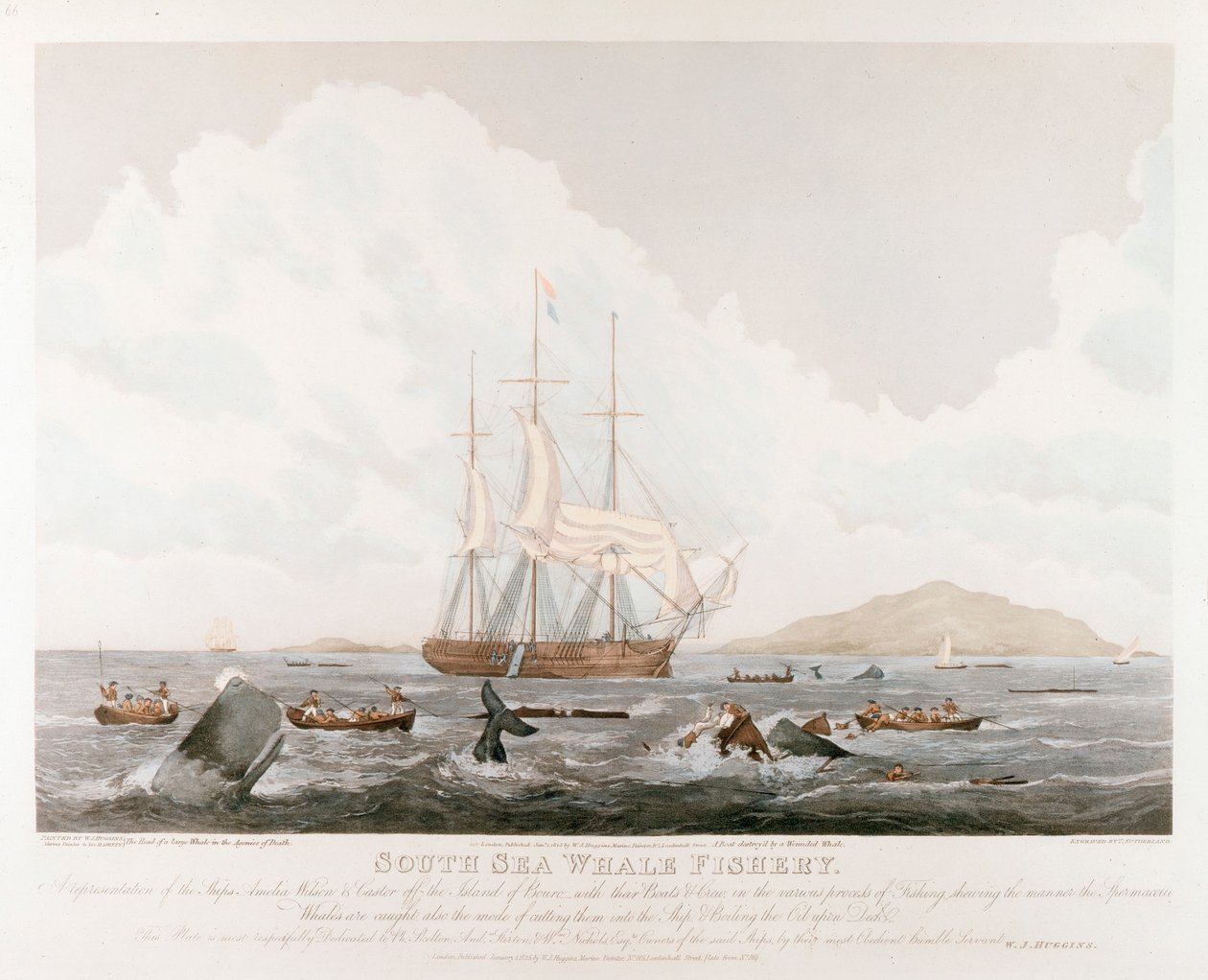 Güney Denizi Balina Balıkçılığı, 1825 by Unbekannt