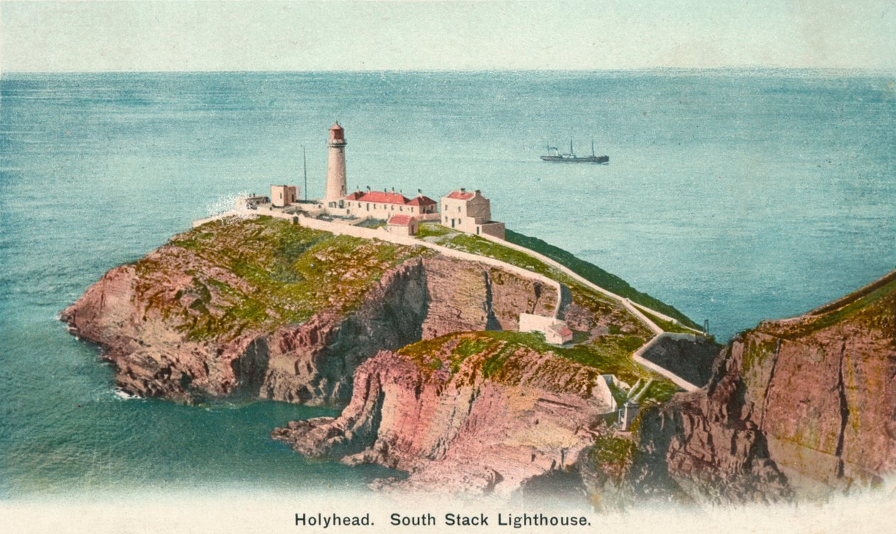 Güney Yığını Deniz Feneri, Holyhead, Anglesey, c1920 by Unbekannt