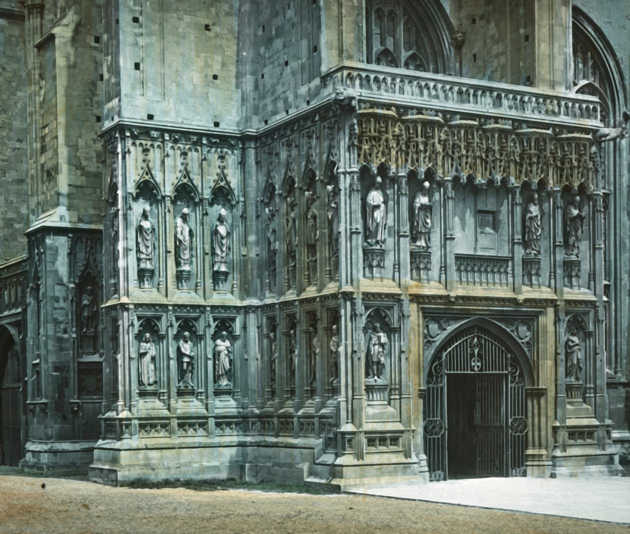 Güney Batı Sundurması, Canterbury Katedrali, c1890. by Unbekannt