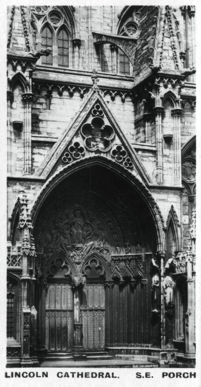 Güney doğu sundurma, Lincoln Katedrali, c1920