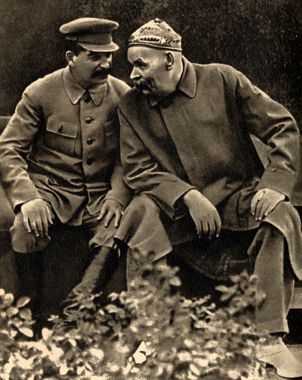 Sovyet lideri Joseph Stalin ve yazar Maxim Gorky, Moskova, SSCB, 1931. by Unbekannt