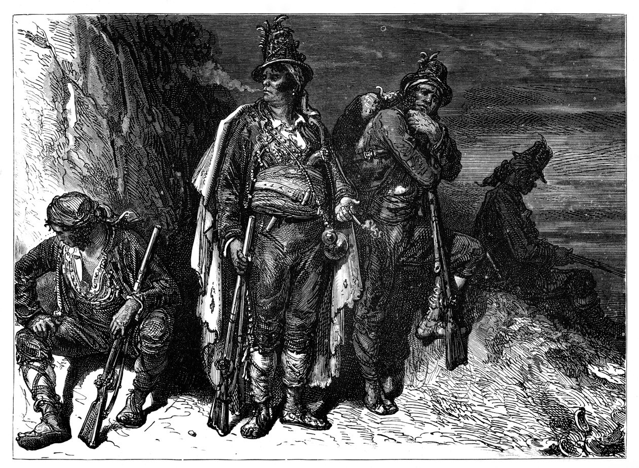 İspanyol sahil güvenlik görevlileri, c1890 by Unbekannt