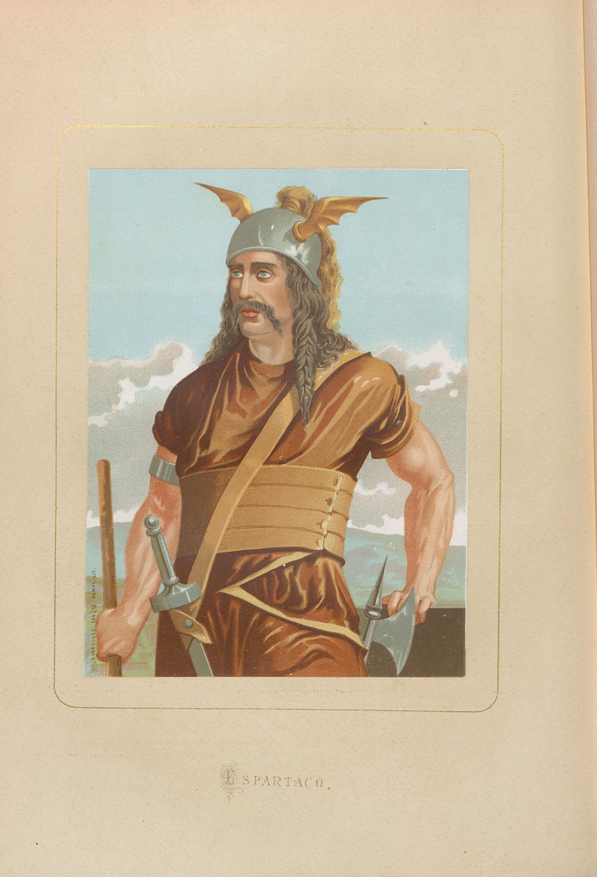 Spartaküs. Gönderen: Tüm zamanların ünlü erkek ve kadınları, Juan Landa, 1875-1877. by Unbekannt