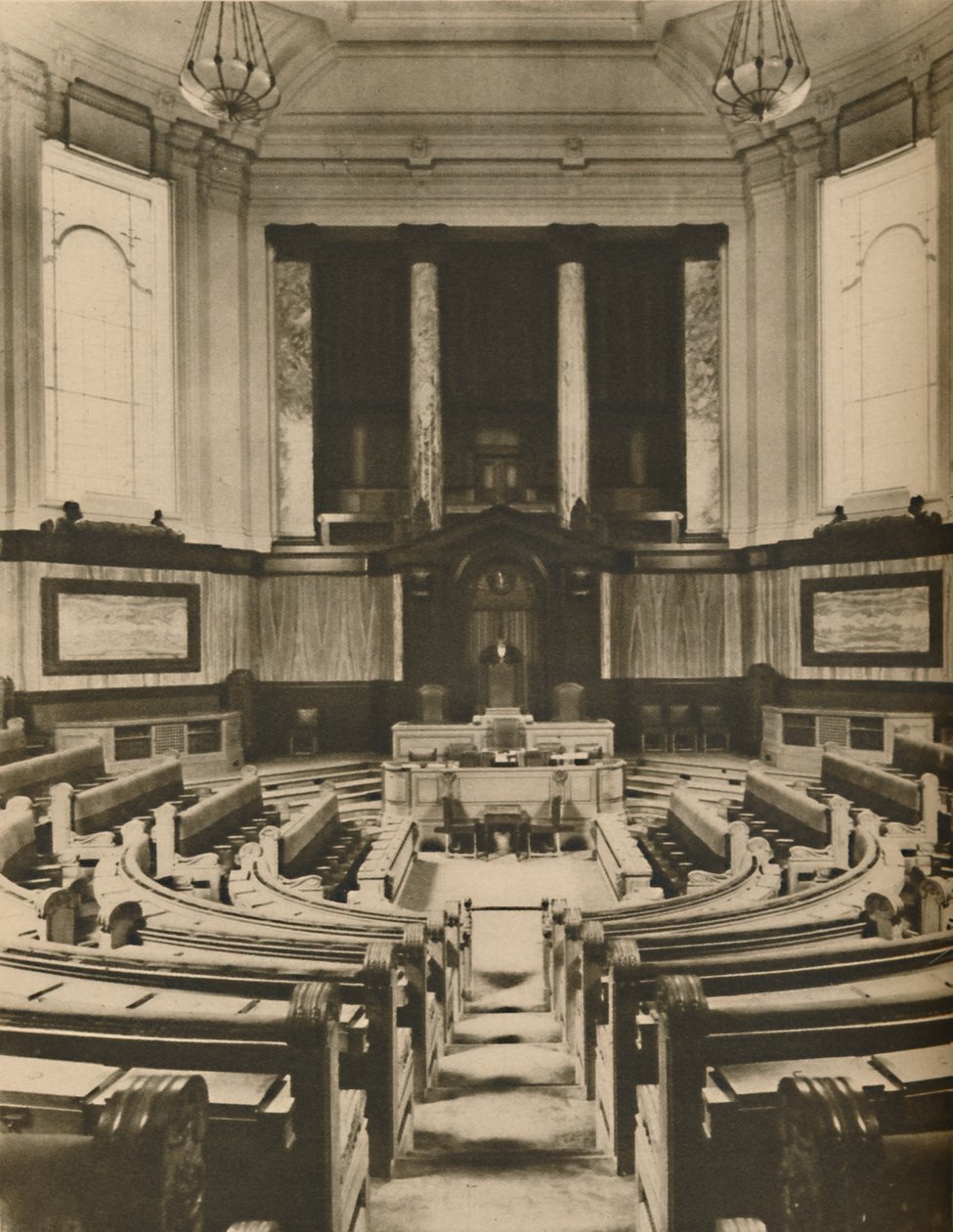 Londra İl Meclisi Üyelerinin Müzakereleri için Muhteşem Salon, c1935. by Unbekannt