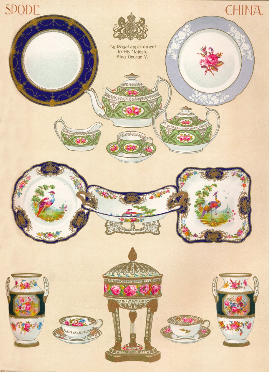 Spode China: WTCopeland & Sons, Stoke-on-Trent, 18. yüzyıl, 1913 by Unbekannt