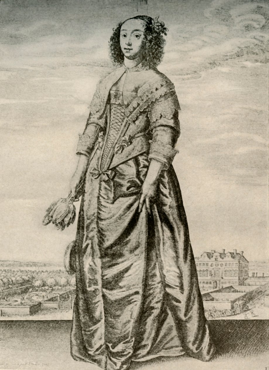 İlkbahar - Bir İngiliz hanımın modaya uygun kapalı elbisesi, I. Charles'ın saltanatı, c1620-1640, 1937 by Unbekannt