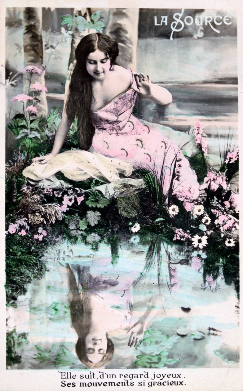 Bahar, eski Fransız kartpostal, c1900 by Unbekannt