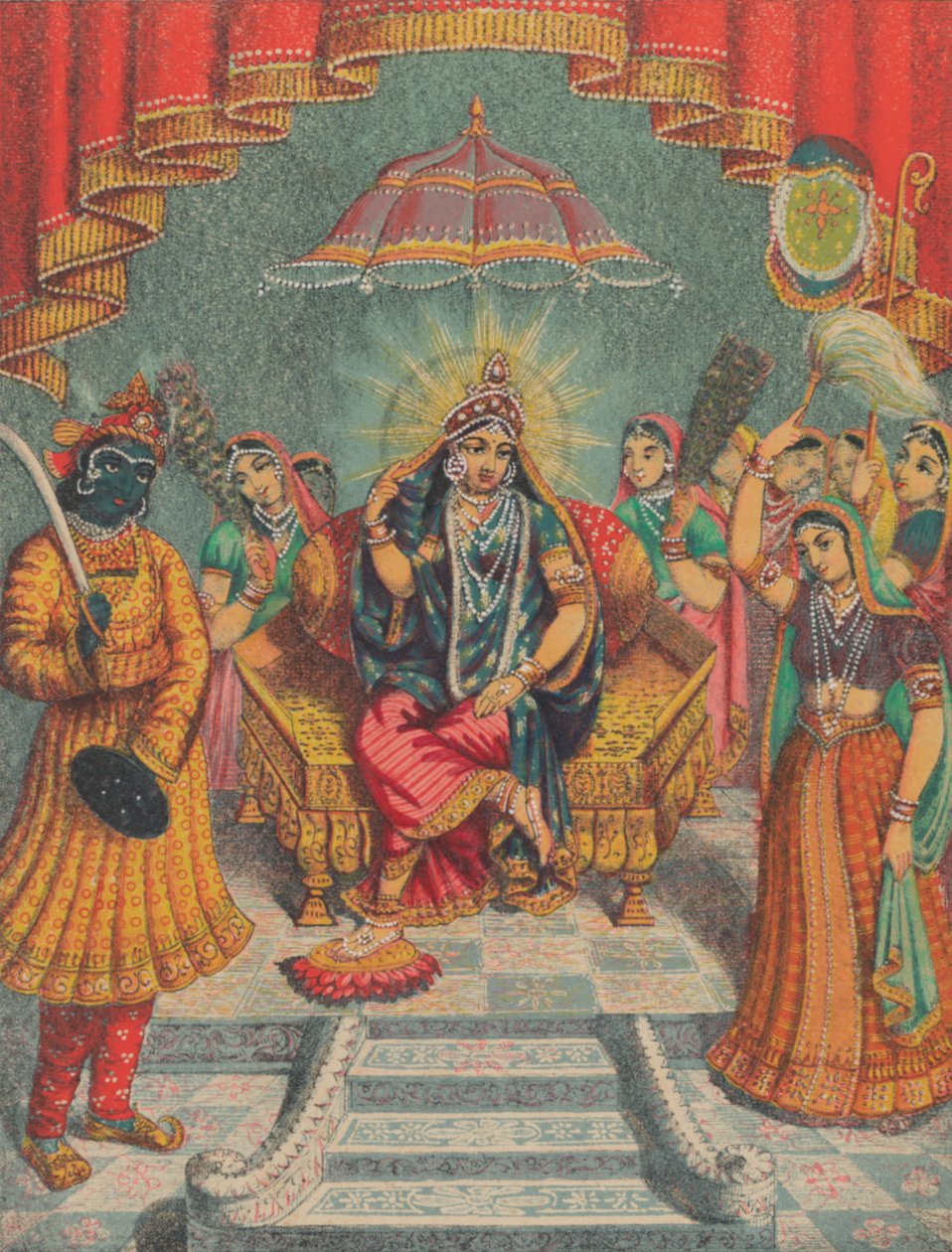 Sri Sri Rai Raja, yaklaşık 1885-95. by Unbekannt