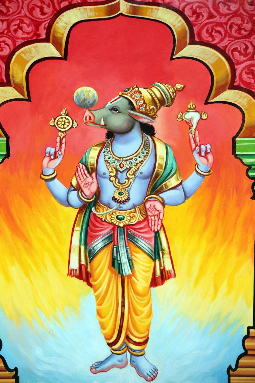 Sri Vadapathira Kaliamman Hindu Tapınağı. Vishnu