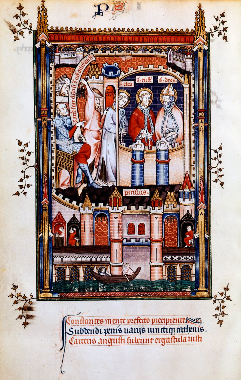St Denis zincire vurulmuş, 1317 by Unbekannt