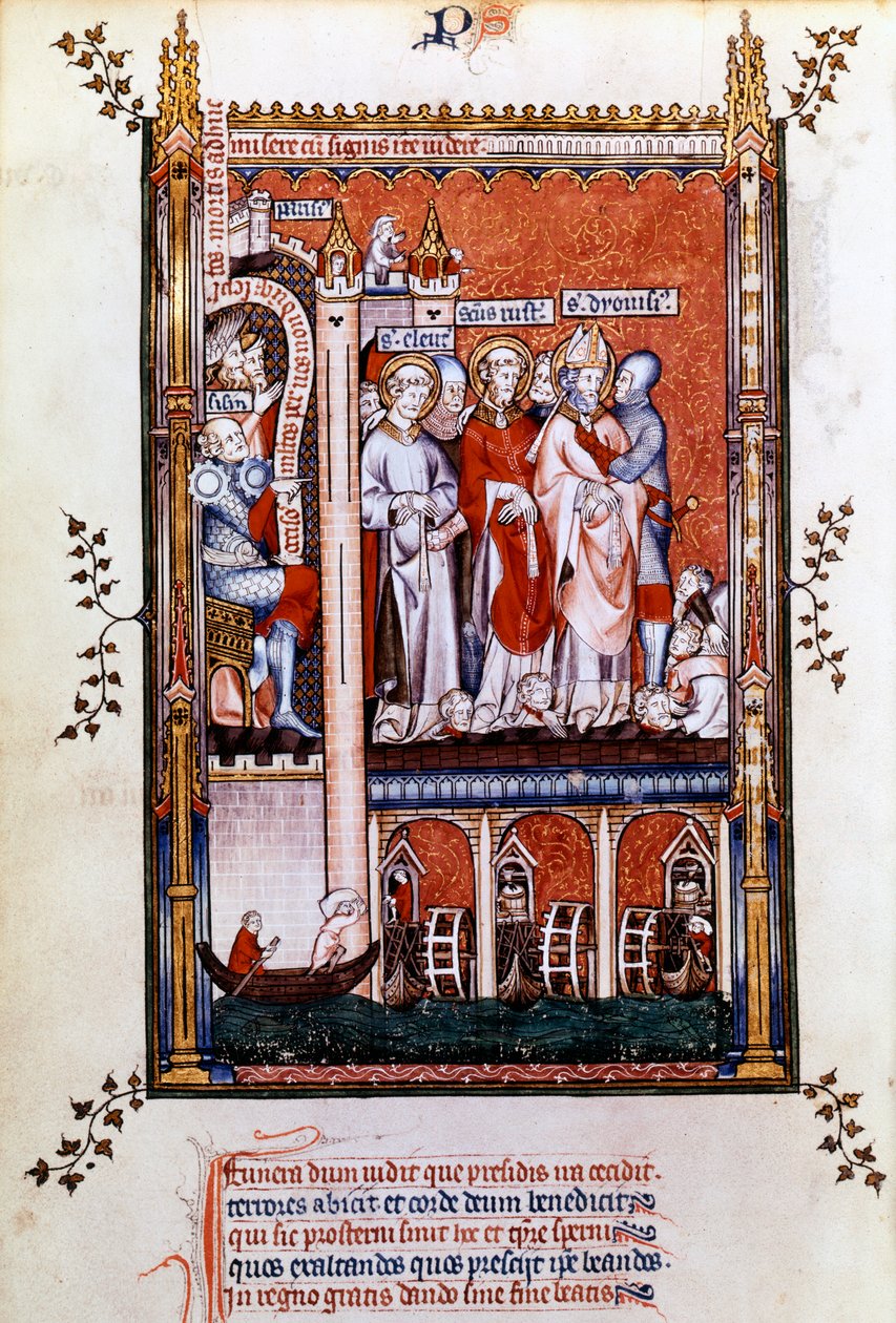 Aziz Denis şehitler gösterilir, 1317 by Unbekannt