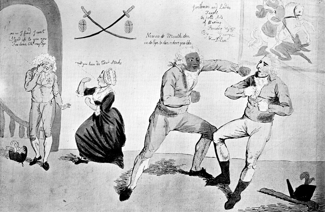 Aziz George ve Ejderha ve Matmazel Riposting, 1789 by Unbekannt