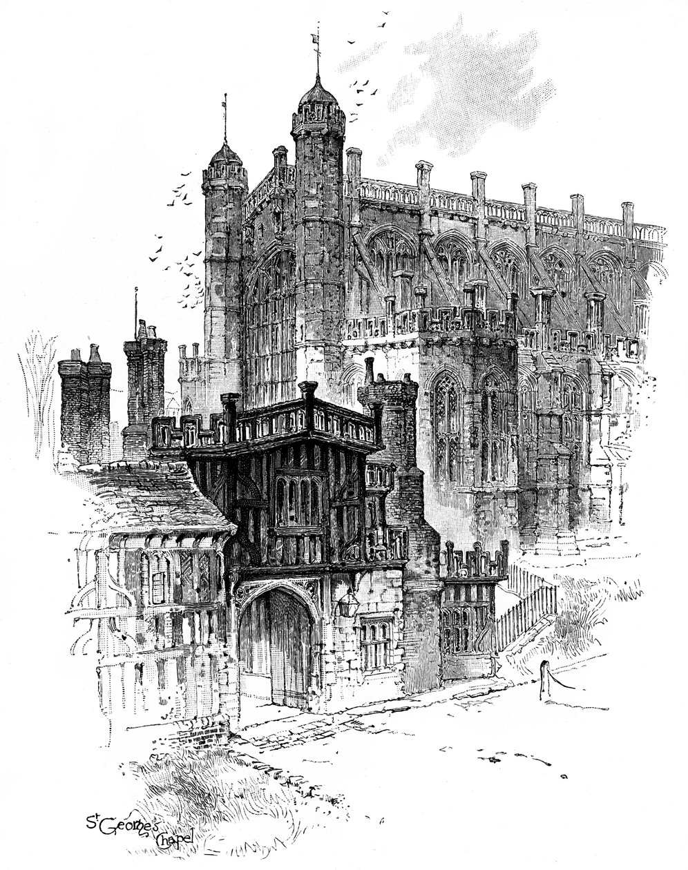 St Georges Şapeli, Windsor, Berkshire, c1888 by Unbekannt