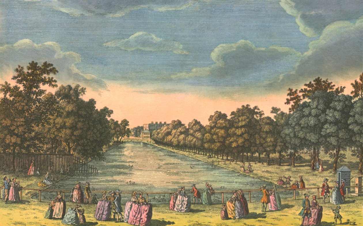 St James Parkı ve Buckingham Evi, c1763. by Unbekannt