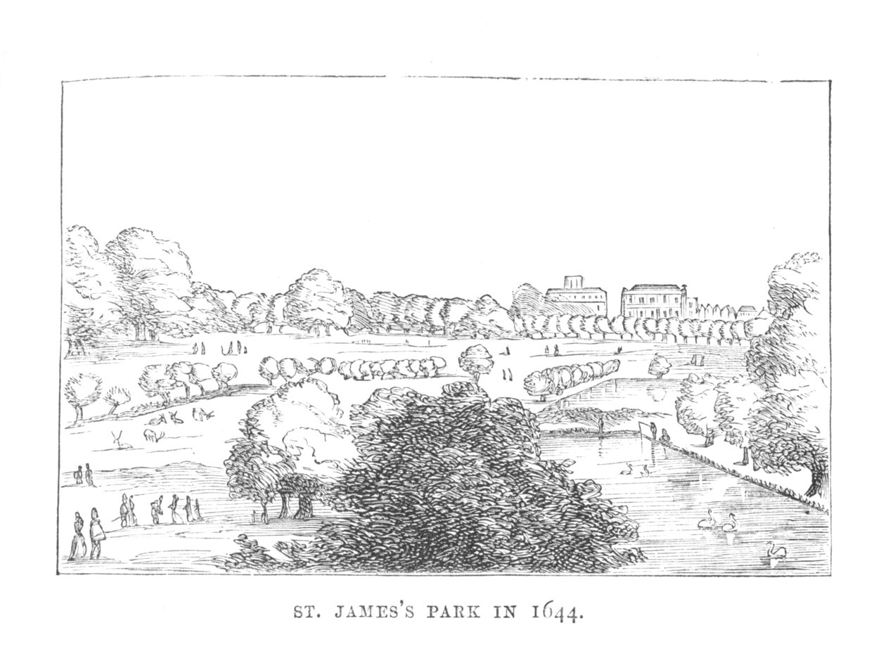 1644 yılında St. James Parkı, c1870 by Unbekannt