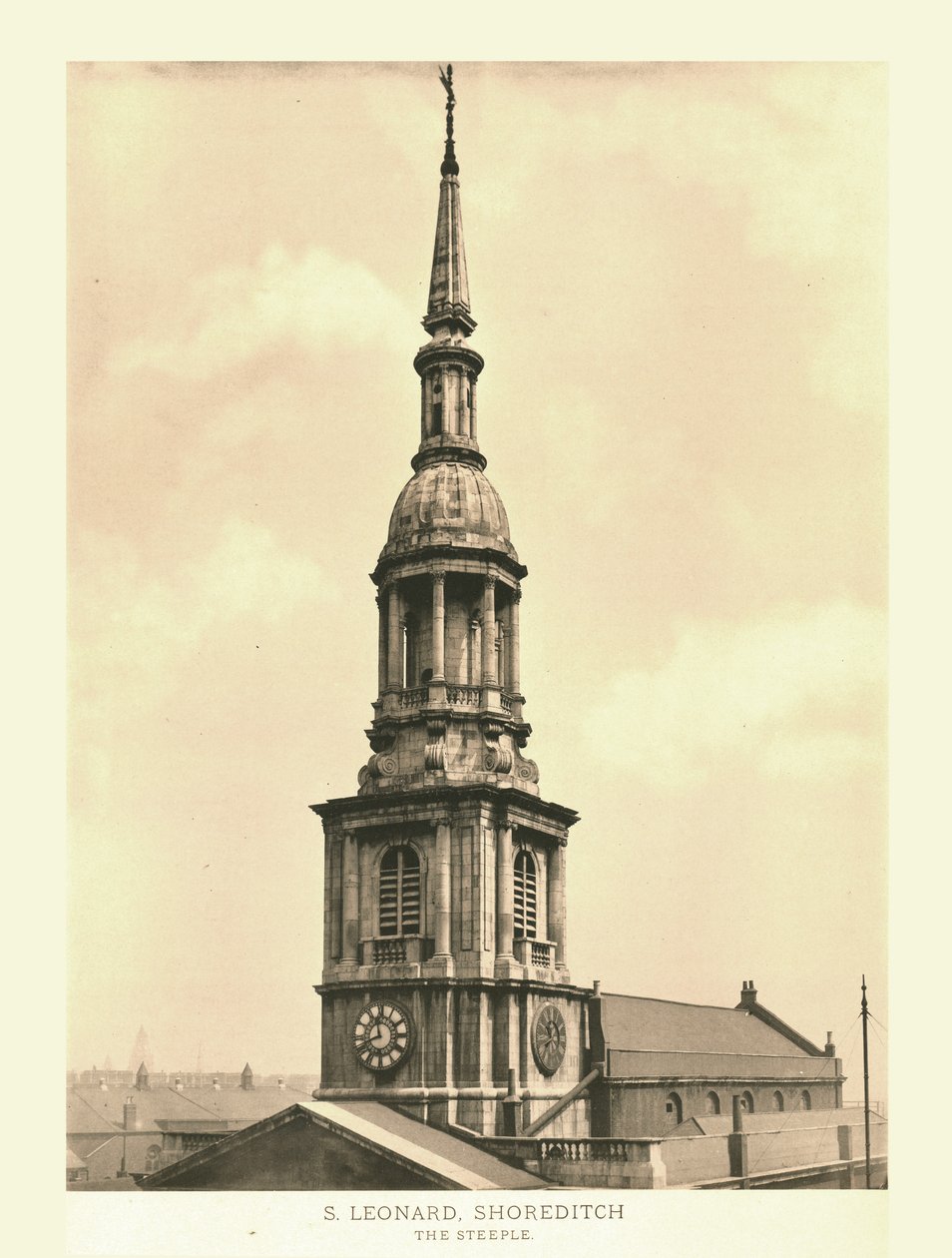 Aziz Leonard, Shoreditch, The Steeple, 19. yüzyılın ortaları. by Unbekannt