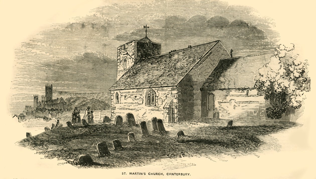 St Martins Kilisesi, Canterbury, Kent, c1850. by Unbekannt