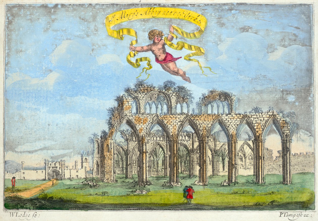 Aziz Mary Manastırı, York, Yorkshire, 1720 by Unbekannt