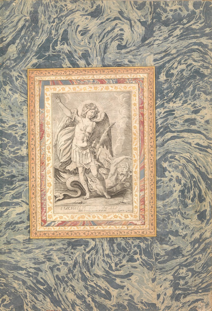 St. Michael, the Archangel, Bellini Albümünden Folio, yakl. 1600. by Unbekannt