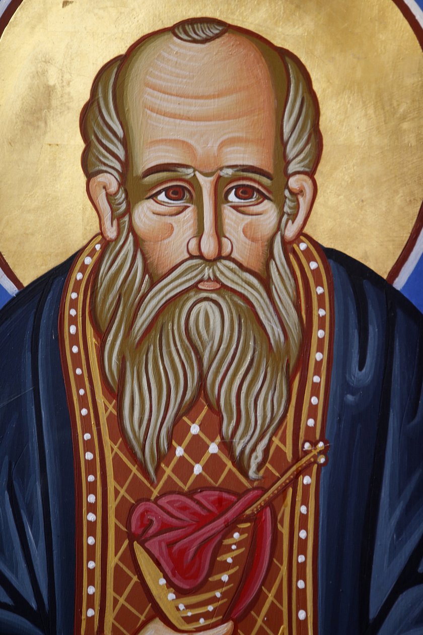 Pedoulas Ortodoks kilisesindeki St Nicholas freski, Kıbrıs, 20150510, Pedoulas, Kıbrıs by Unbekannt