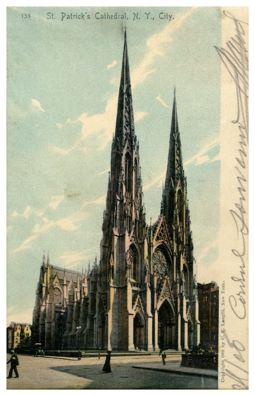 St Patricks Katedrali, New York City, New York, ABD, 1902 by Unbekannt