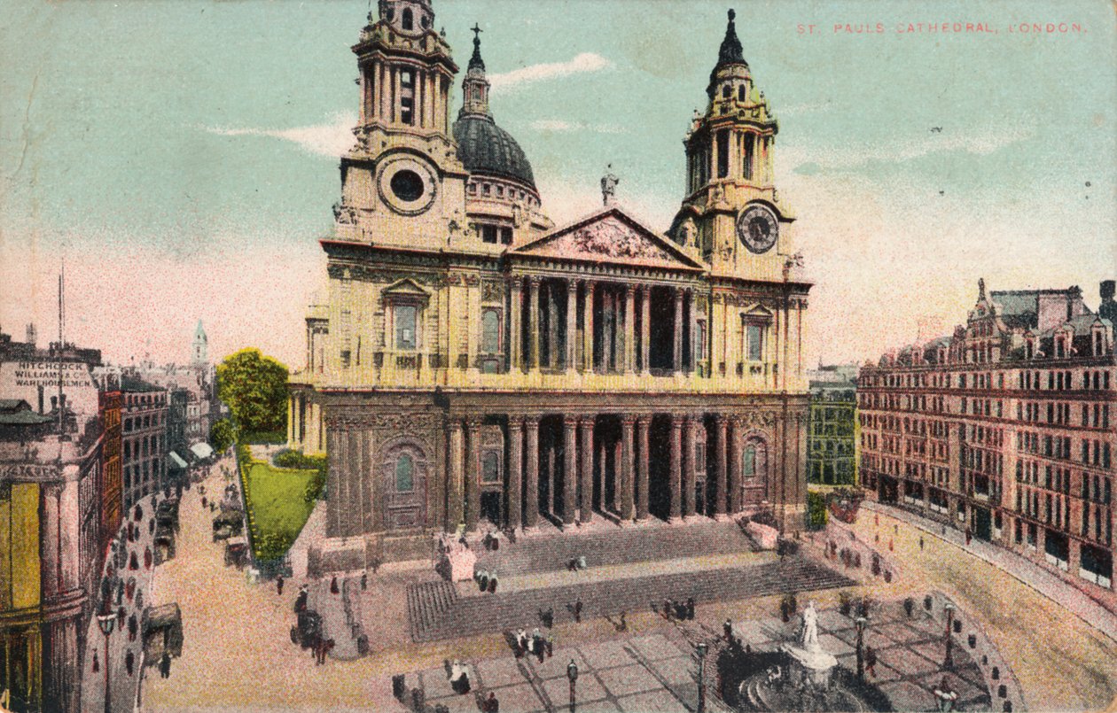 St. Paul Katedrali, Londra, c1905 by Unbekannt