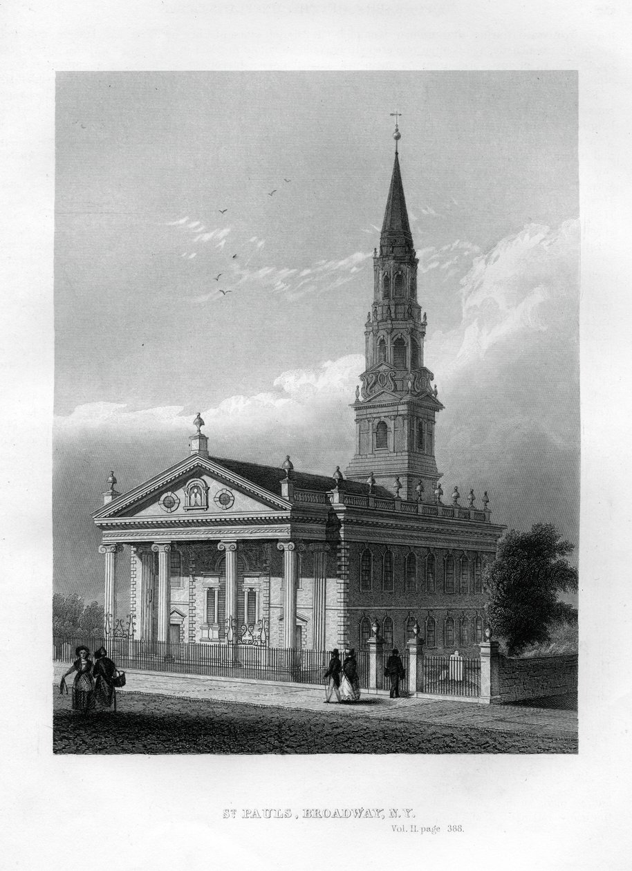 Aziz Paul Şapeli, Broadway, New York, 1855 by Unbekannt