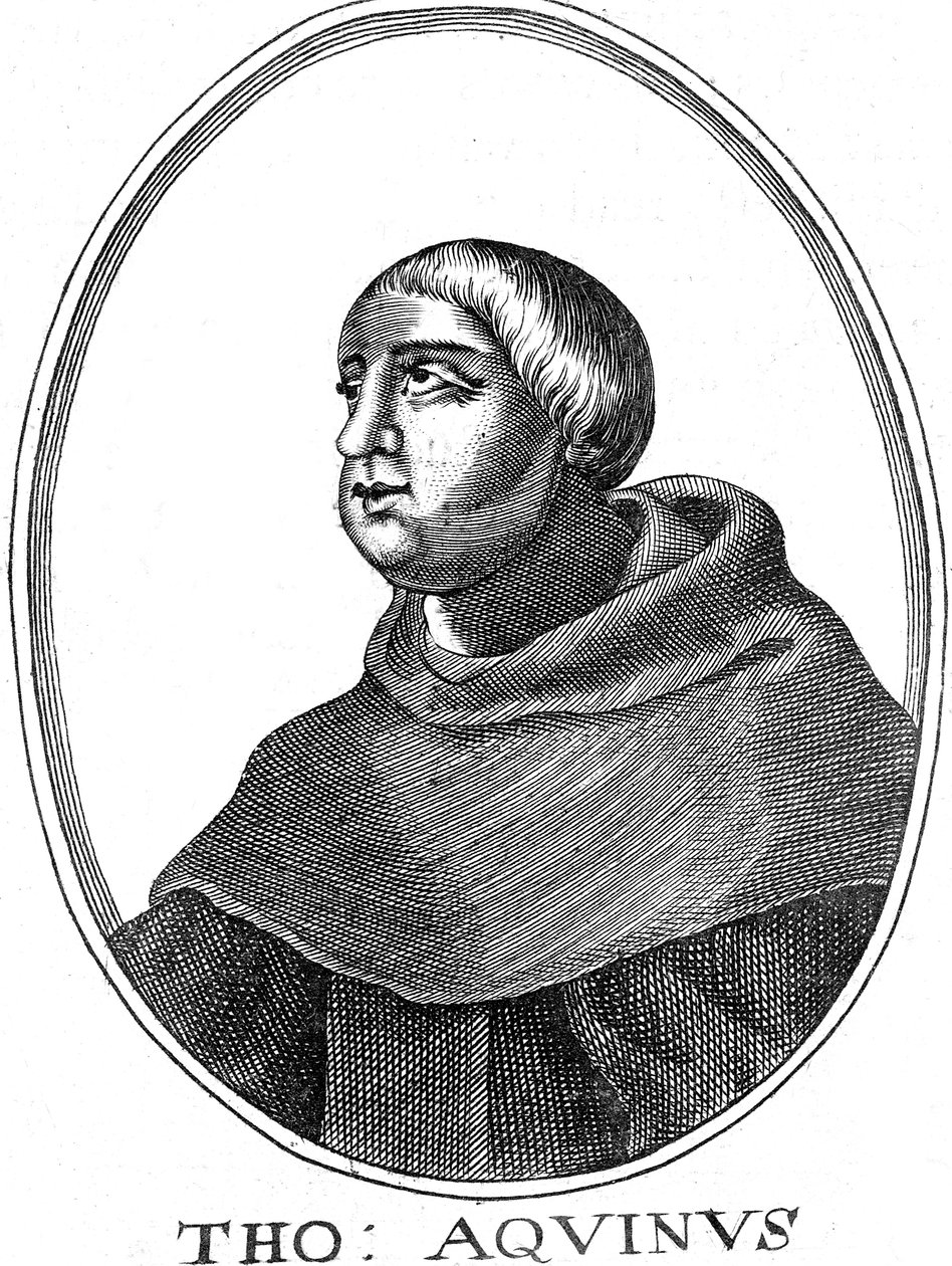 Aziz Thomas Aquinas c1225-1274, İtalyan filozof ve ilahiyatçı by Unbekannt