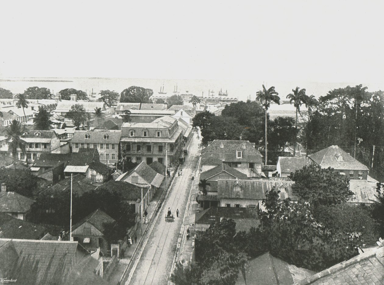 St Vincent Caddesi, İspanya Limanı, Trinidad, 1895. by Unbekannt