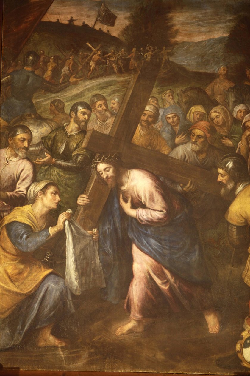 Sta Veronica ve İsa haçını taşıyor, Tricase, Italie by Unbekannt