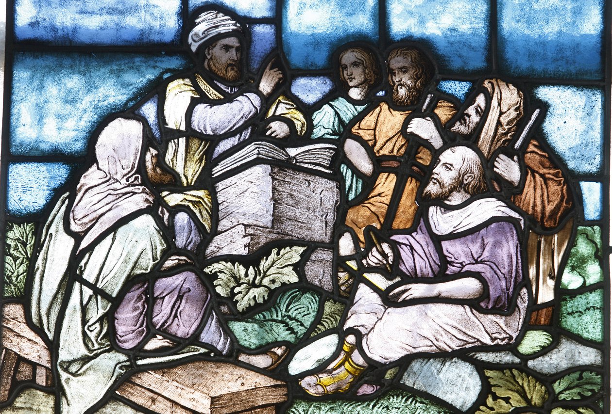 Vitray: Abraham, İsrail, Budapeşte, Hongrie halkıyla Tevrat