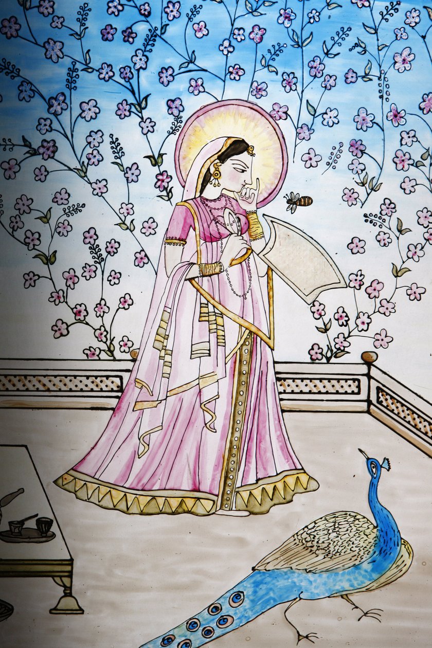 Iskcon tapınağında vitray, Londra, Grande-Bretagne by Unbekannt