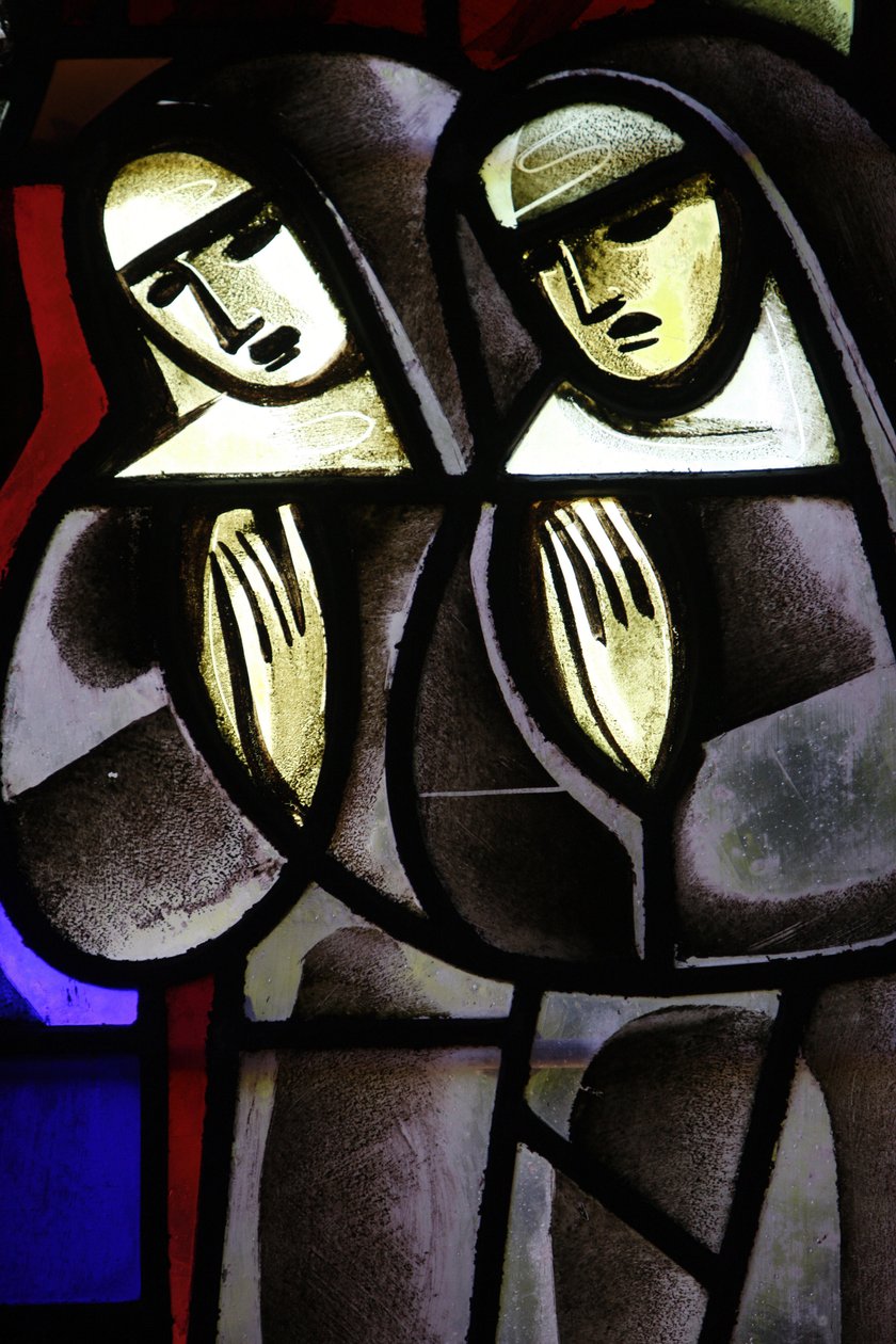 Notre-Dame-de-la-Trinite kilisesinde vitray Rahibeler, Blois, Fransa by Unbekannt