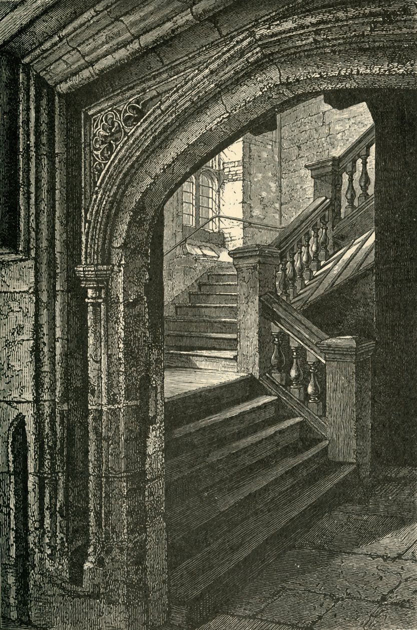 Şapel ve Üst Okula Merdivenler, 1911. by Unbekannt