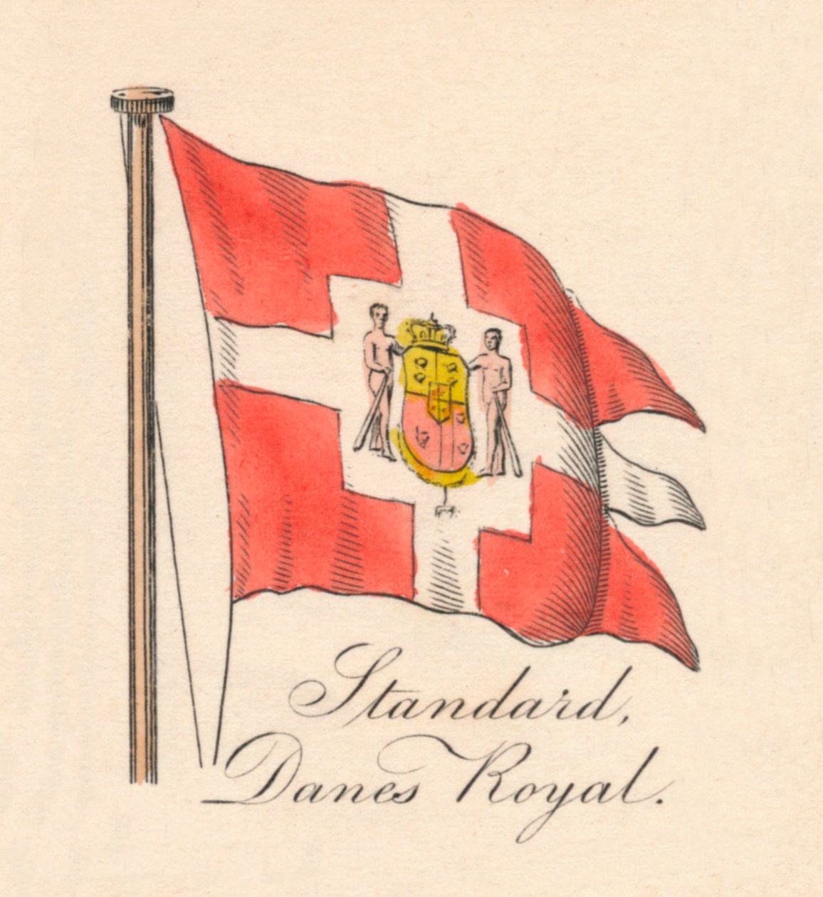 Standart, Danimarka Kraliyeti, 1838 by Unbekannt