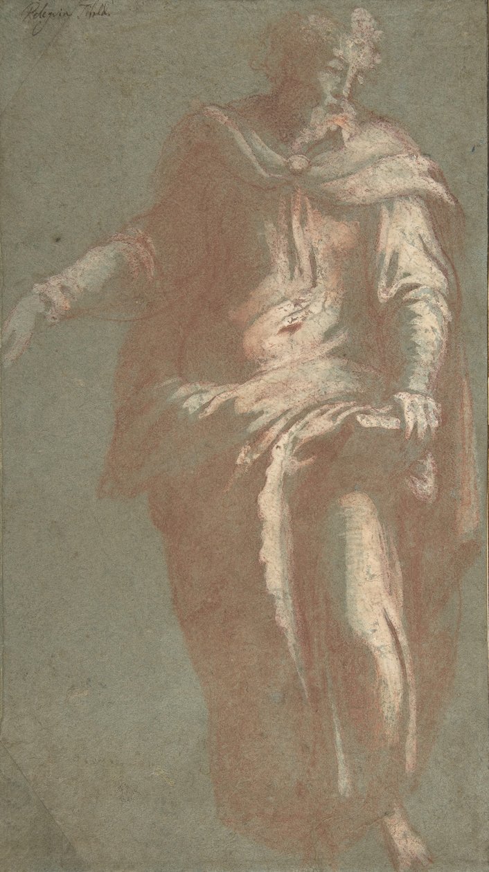 Ayakta Kitap Tutan Sakallı Adam, 1530-60. by Unbekannt