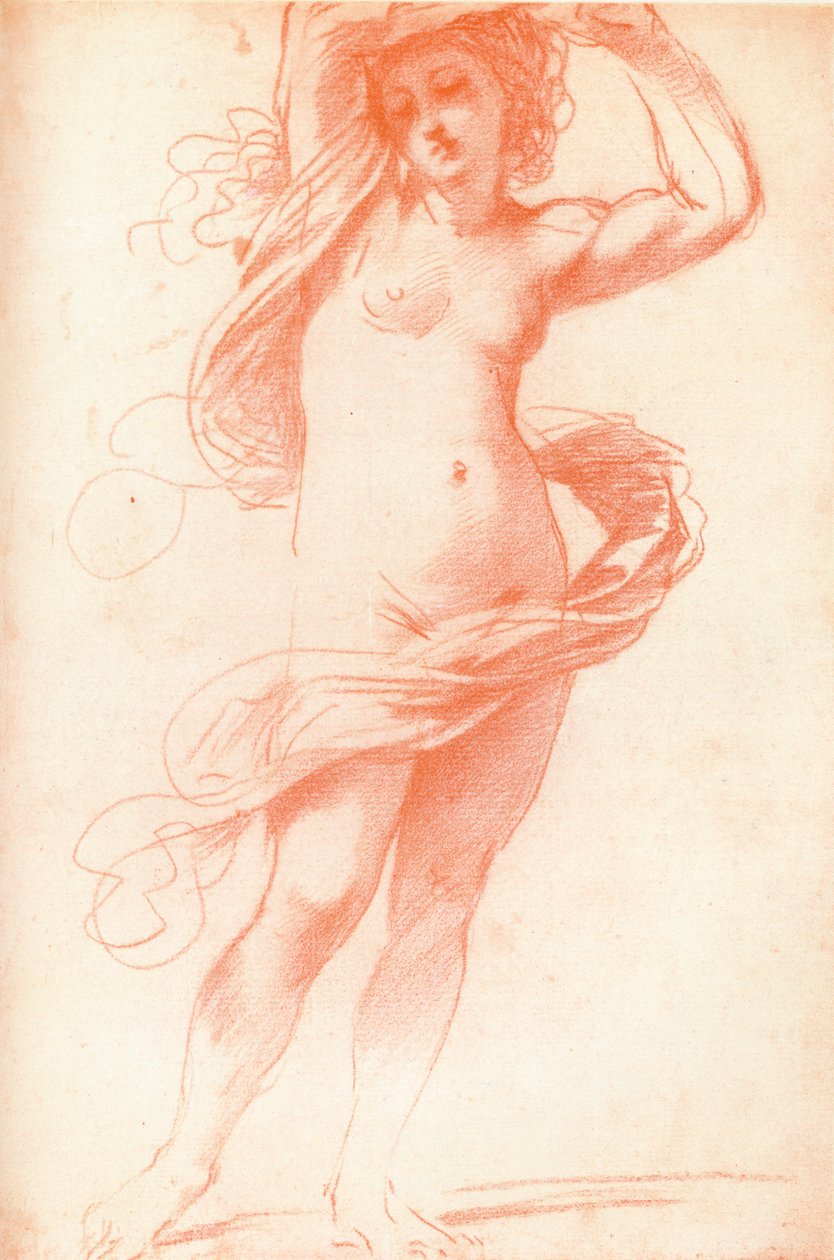 Ayakta Çıplak Kadın, 17. yüzyıl, 1925 by Unbekannt