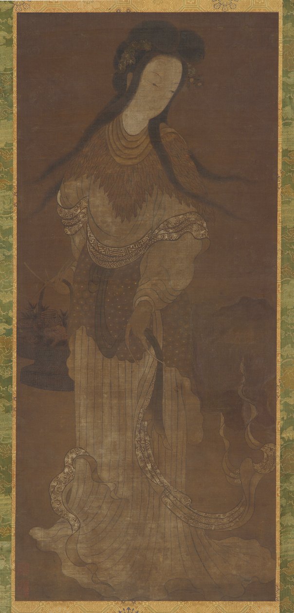 Bir Kadın Ölümsüz Ayakta Figürü, Ming hanedanı, 16.-17. yüzyıl. by Unbekannt