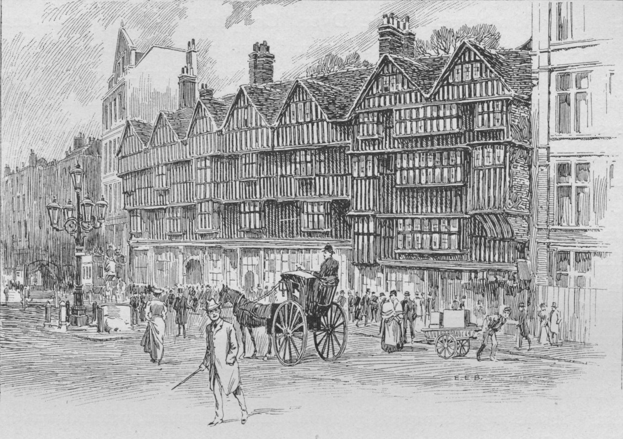 Staple Inn, Holborn Barları, Londra, c1910 1911 by Unbekannt