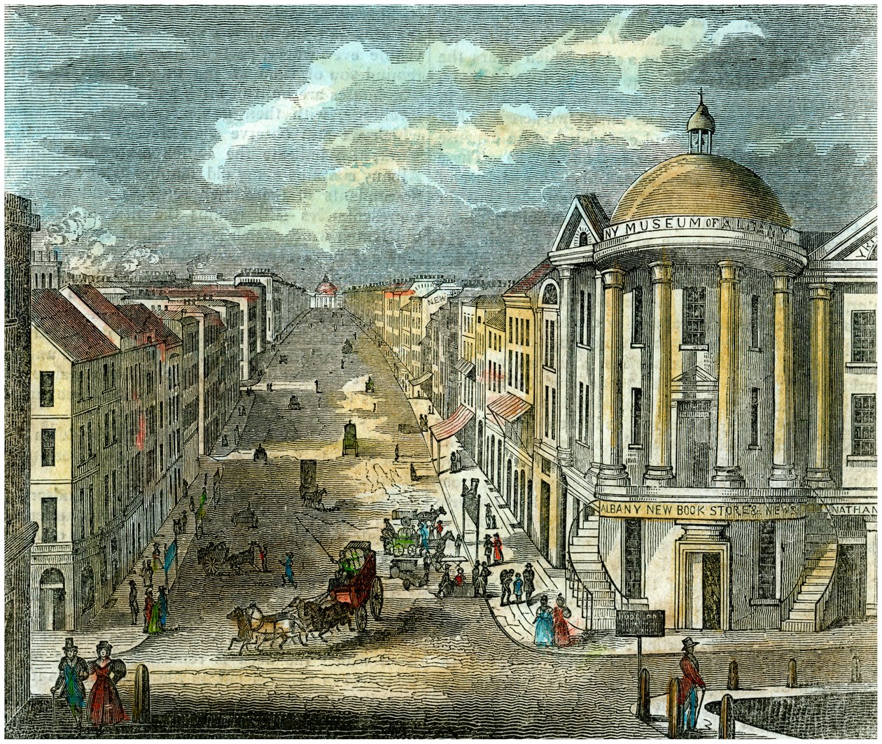 State Street, Albany, New York, ABD, c1835 by Unbekannt