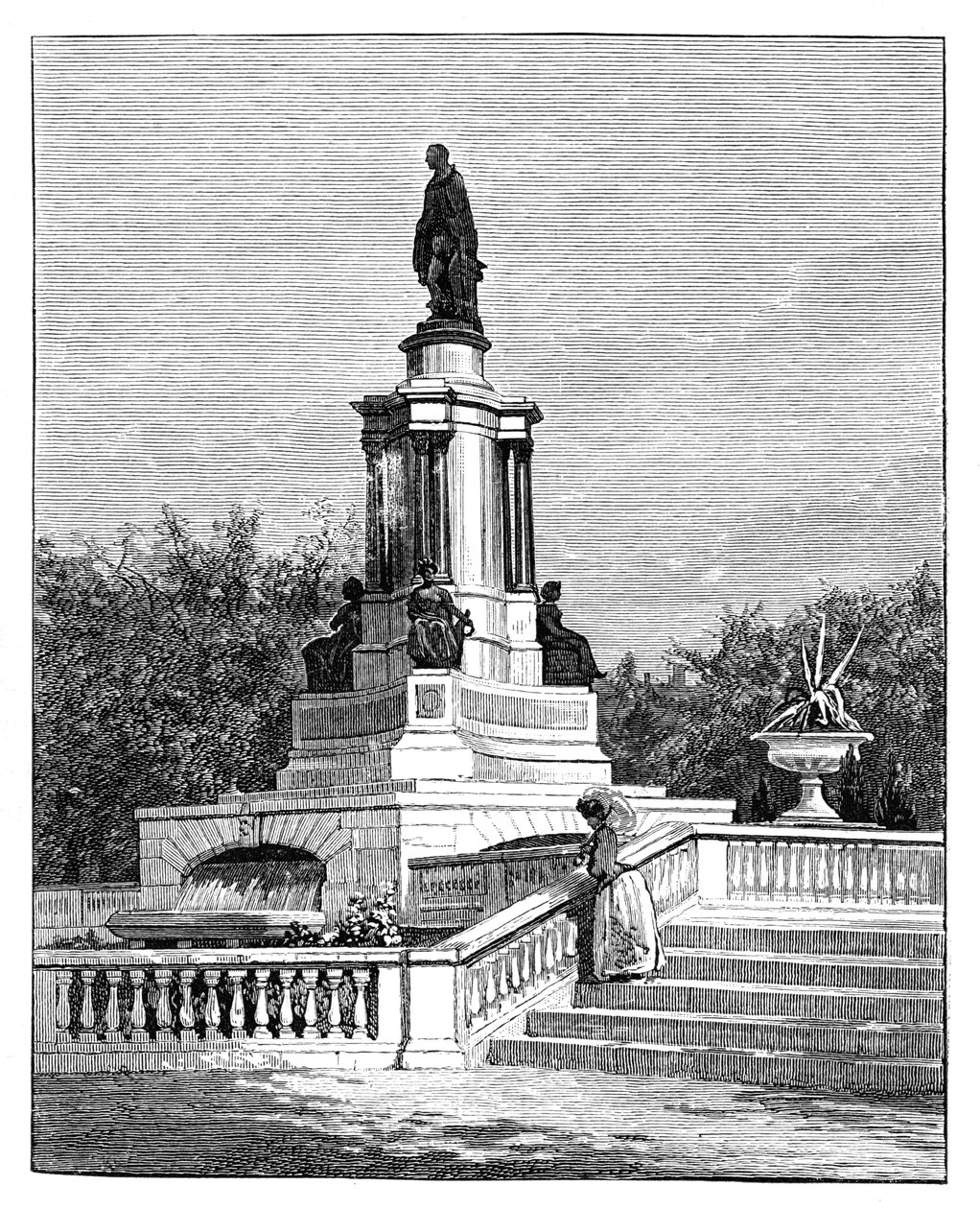 Prens Albert Heykeli, Büyük Sergi Anıtı, Londra, 19. yüzyıl sonu by Unbekannt