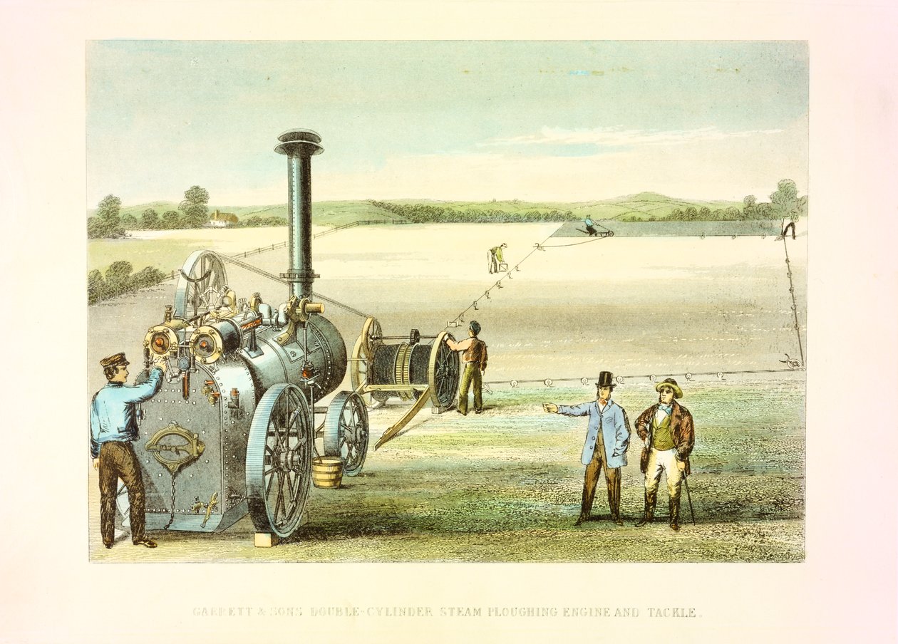 Buharlı çiftçilik takımı, c1860 by Unbekannt
