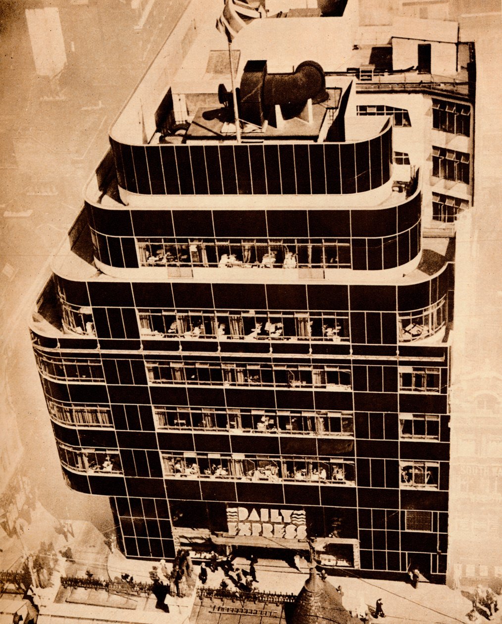 Çelik, beton ve cam, modern binalar yapar, 1935. by Unbekannt